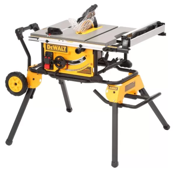 DEWALT 15 Amp Corded 10 in. Job Site Table Saw with Rolling Stand