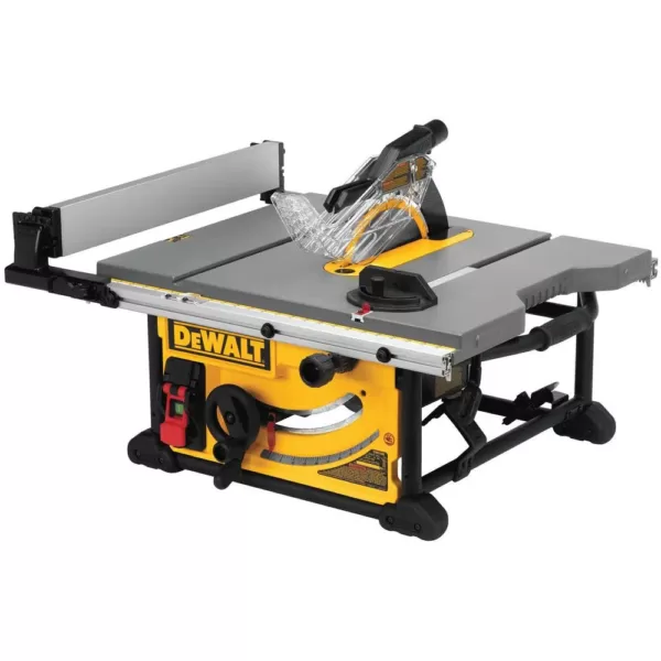 DEWALT 15 Amp Corded 10 in. Jobsite Table Saw with Scissor Stand