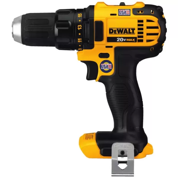 DEWALT 20-Volt MAX Li-Ion Cordless Compact Drill/Drill Driver (Tool-Only) with 20-Volt MAX Compact Li-Ion 3.0 Ah Battery Pack