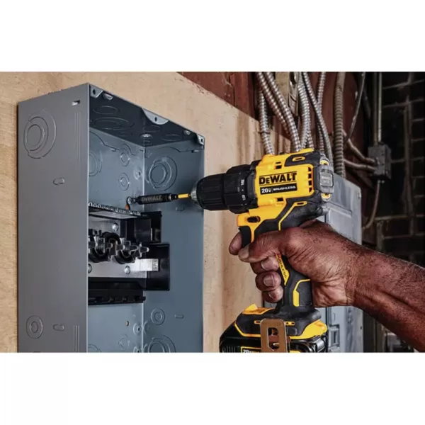 DEWALT ATOMIC 20-Volt MAX Cordless Brushless 1/2 in. Drill/Driver Kit, (1) 4.0Ah Battery, 1/4 in. Impact Driver & Tough System