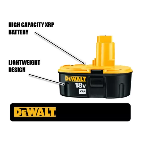 DEWALT 18-Volt XRP Ni-Cd Rechargeable Battery with Security Strap for DEWALT 18-Volt Power Tools