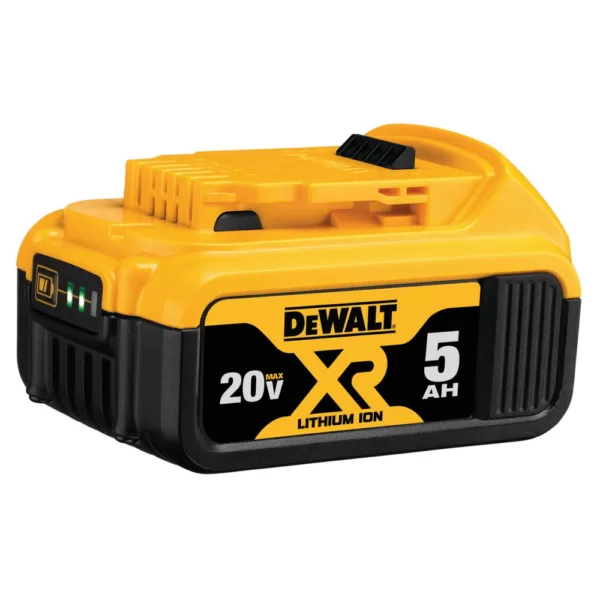 DEWALT 20-Volt MAX XR Premium Lithium-Ion 5.0Ah Battery Pack (2-Pack)