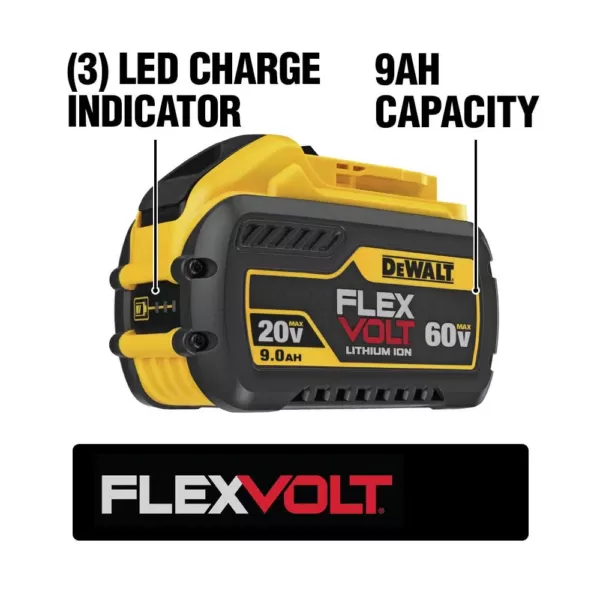 DEWALT FLEXVOLT 20-Volt/60-Volt MAX Lithium-Ion 9.0Ah Battery Pack (7-Pack)