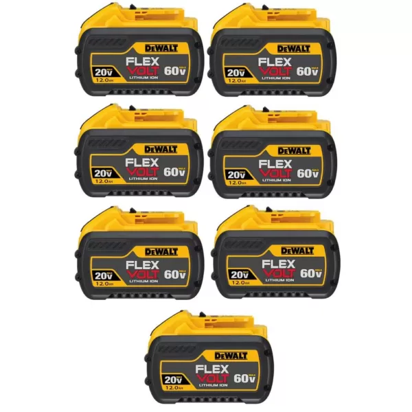 DEWALT FLEXVOLT 20-Volt/60-Volt MAX Lithium-Ion 12.0Ah Battery (7-Pack)