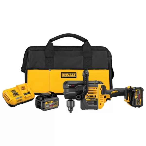 DEWALT FLEXVOLT 60-Volt MAX Cordless Brushless 1/2 in. Stud & Joist Drill, (2) FLEXVOLT 6.0Ah Batteries & 1/2 in. Impact Wrench