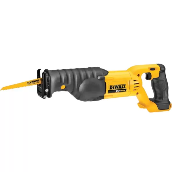 DEWALT 20-Volt MAX Cordless Brushless Combo Kit (2-Tool) with (1) FLEXVOLT 6.0Ah, (1) 20-Volt 2.0 Battery, Recip Saw & Grinder