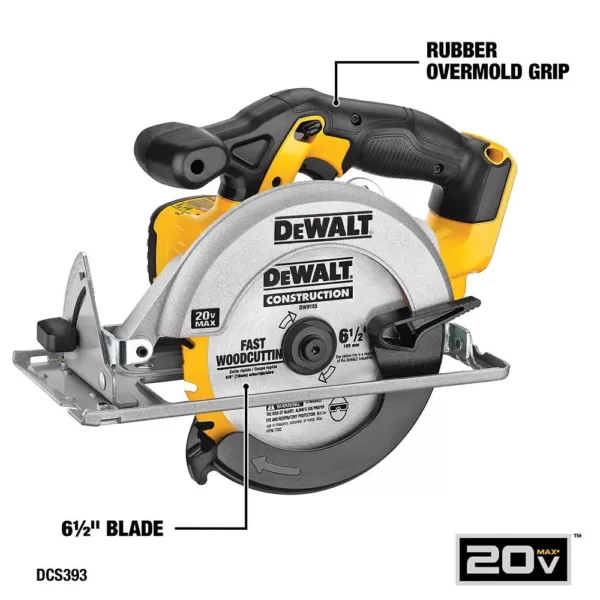 DEWALT 20-Volt MAX Cordless Combo Kit (5-Tool) with (1) 20-Volt 4.0Ah Battery, (1) 20-Volt 2.0Ah Battery & Charger