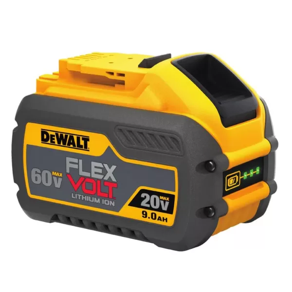 DEWALT FLEXVOLT 60-Volt MAX Cordless Brushless Reciprocating Saw with (2) FLEXVOLT 9.0Ah Batteries & 4-1/2 in. Grinder