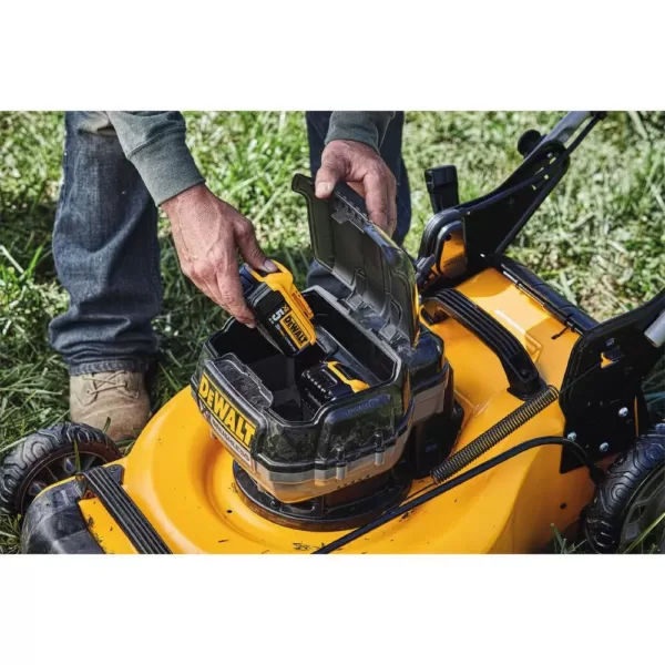 DEWALT 20 in. 20V MAX Lithium-Ion Cordless Walk Behind Push Lawn Mower with (2) 5.0Ah Batteries and Charger Included