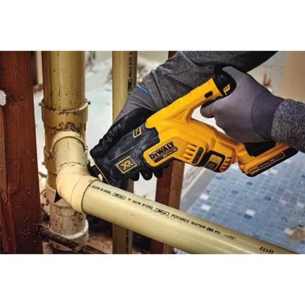 DEWALT 20-Volt MAX XR Cordless Brushless Compact Reciprocating Saw with (1) 20-Volt Battery 5.0Ah & Charger