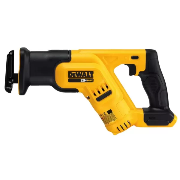 DEWALT 20-Volt MAX Cordless Compact Reciprocating Saw with (1) 20-Volt Battery 5.0Ah & (1) 20-Volt Battery 6.0Ah