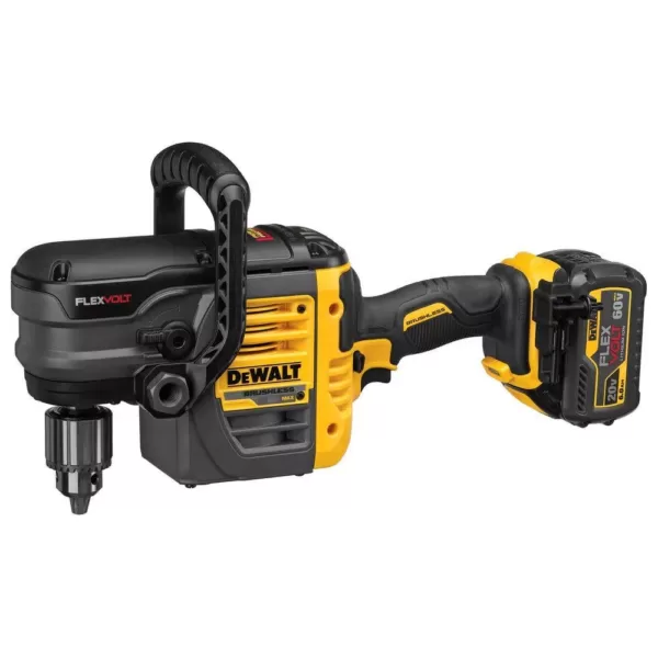 DEWALT FLEXVOLT 60-Volt MAX Cordless Brushless 1/2 in. Stud & Joist Drill with E-Clutch & (1) FLEXVOLT 6.0Ah Battery