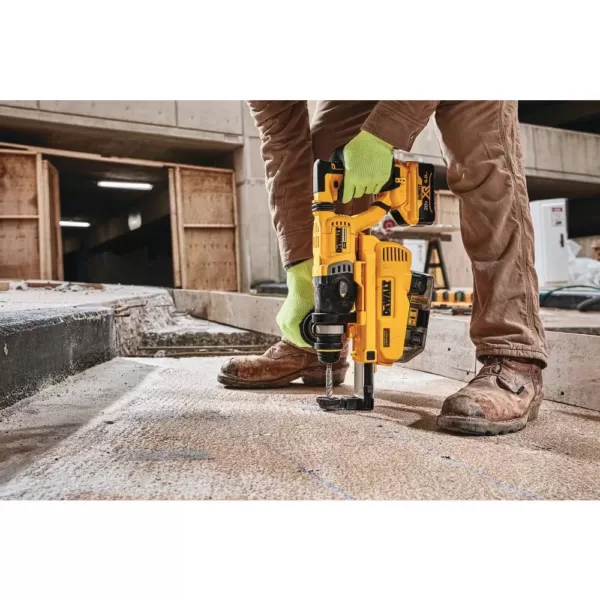 DEWALT 20-Volt MAX Cordless Brushless 1-1/8 in. SDS Plus D-Handle Rotary Hammer w/ Dust Extractor & (2) 20-Volt 6.0Ah Batteries