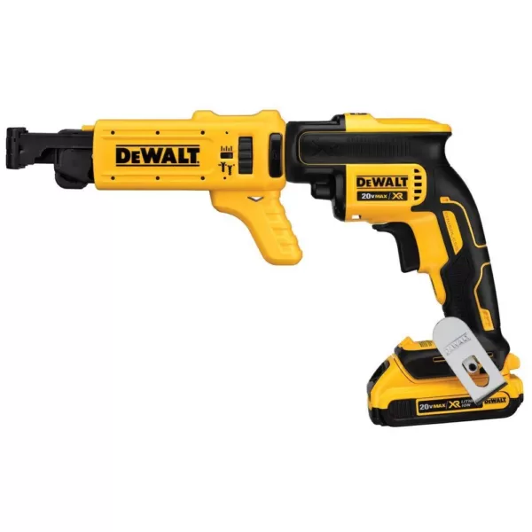 DEWALT 20-Volt MAX Lithium-Ion Cordless Screwgun with Bonus Collated Screw Attachment