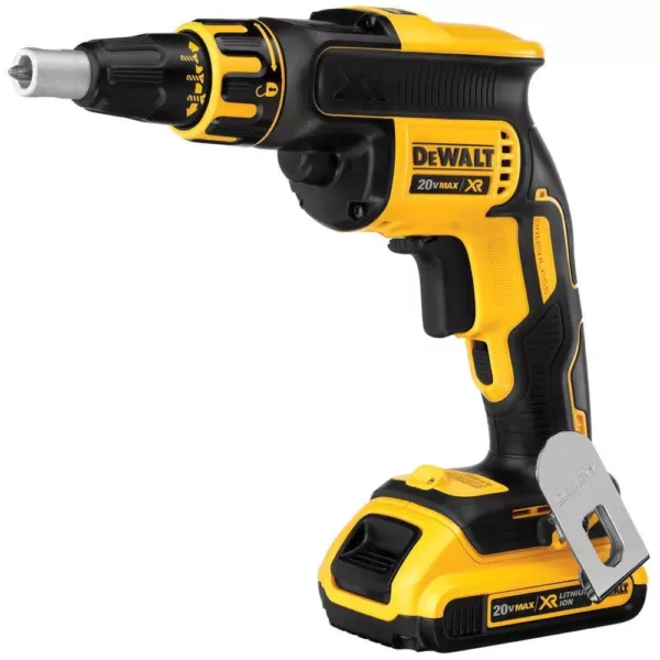 DEWALT 20-Volt MAX Lithium-Ion Cordless Screwgun with Bonus Collated Screw Attachment