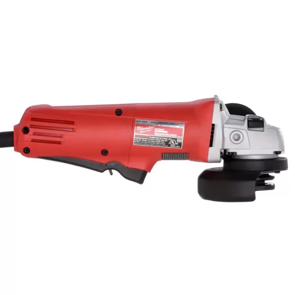 Milwaukee 7.5 Amp 4.5 in. Small Angle Grinder with Lock-On Paddle Switch