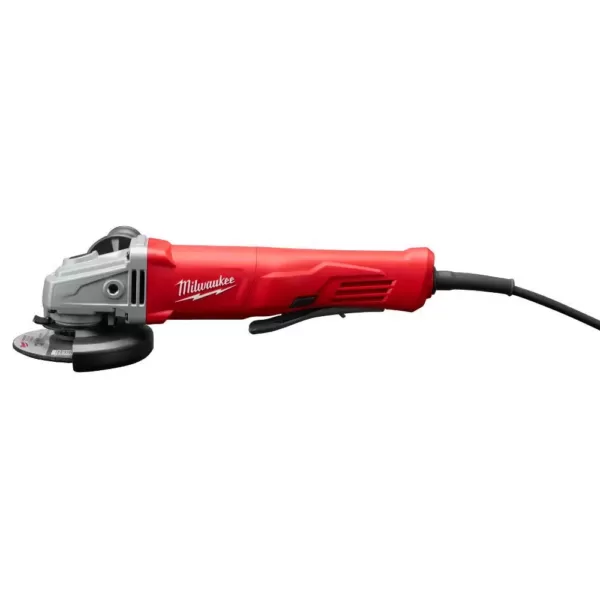 Milwaukee 11 Amp Corded 4-1/2 in. Small Angle Grinder Paddle Lock-On