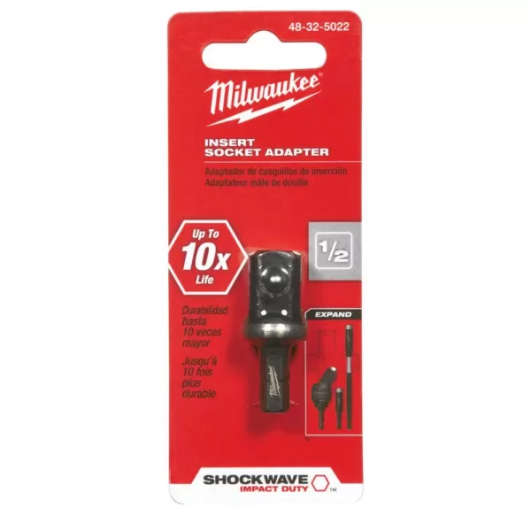 Milwaukee Shockwave 1/2 in. Insert Socket Adapter