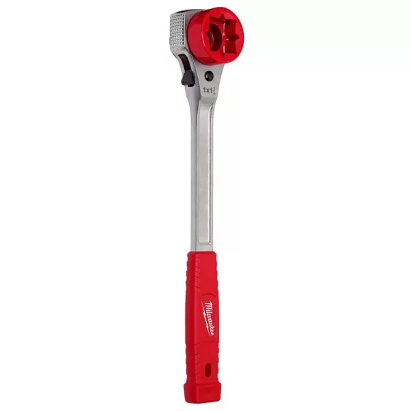 Milwaukee Lineman's High Leverage Ratcheting Wrench with Milled Strike Face