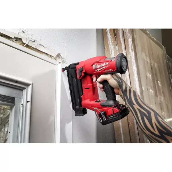 Milwaukee M18 FUEL GEN II 18-Volt 18-Gauge Lithium-Ion Brushless Cordless Brad Nailer Kit with M18 Oscillating Multi-Tool