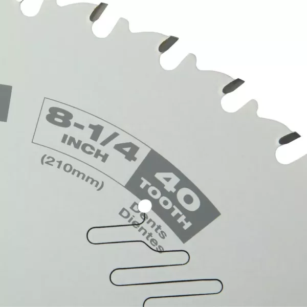 Milwaukee 8-1/4 in. x 40-Tooth Fine Finish Circular Saw Blade