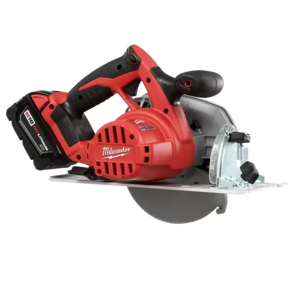 Milwaukee M18 18-Volt Lithium-Ion 6-1/2 in. Cordless Circular Saw Kit with Two 3.0 Ah Batteries, 24T Saw Blade, Charger, Tool Bag