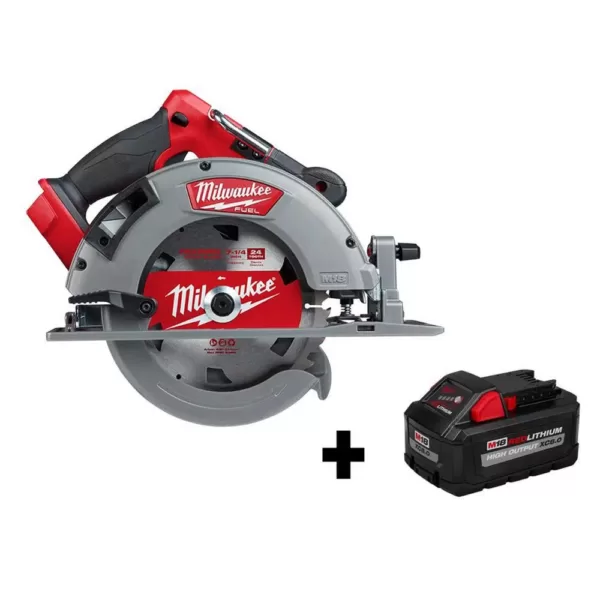 Milwaukee M18 FUEL 18-Volt Lithium-Ion Cordless 7-1/4 in. Circular Saw W/ HIGH OUTPUT XC 8.0Ah Battery