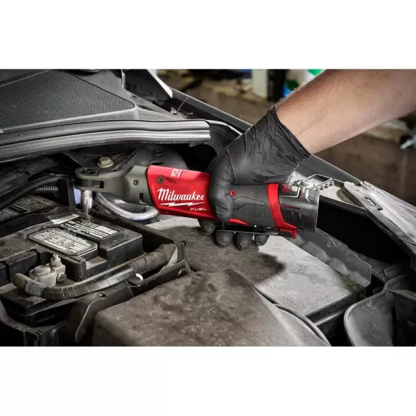 Milwaukee M12 FUEL 12-Volt Lithium-Ion Brushless Cordless 3/8 in. Ratchet and 1/2 in. Impact Wrench with two 3.0 Ah Batteries