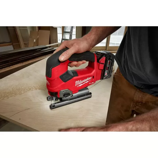 Milwaukee M18 FUEL 18-Volt Lithium-Ion Brushless Cordless Compact Router & Jig Saw Combo Kit (2-Tool) W/5.0Ah Battery & Charger