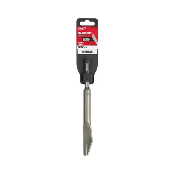 Milwaukee 3/8 in. x 8 in. SDS-Plus SLEDGE Steel Mortar Knife Chisel Bit