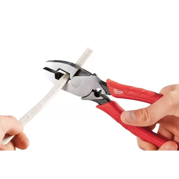 Milwaukee 2-Piece 9 in. High Leverage Lineman's Pliers with Crimper & Long Nose Pliers Set