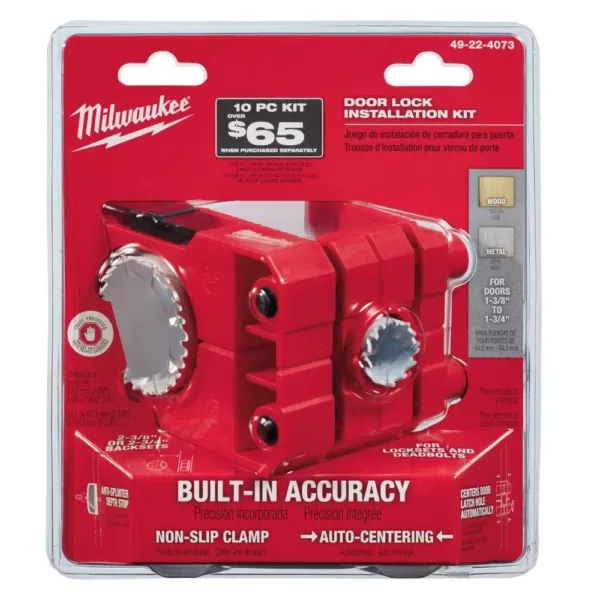 Milwaukee Door Lock Installation Bi-Metal Hole Saw Set