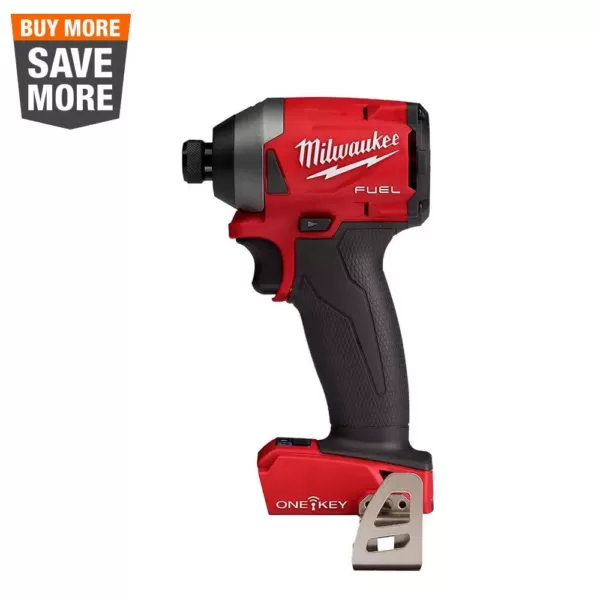 Milwaukee M18 FUEL ONE-KEY 18 Volt Lithium-Ion Brushless Cordless 1/4 in. Hex Impact Driver (Tool-Only)