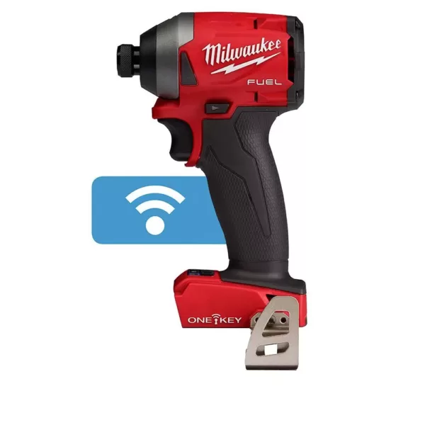 Milwaukee M18 FUEL ONE-KEY 18 Volt Lithium-Ion Brushless Cordless 1/4 in. Hex Impact Driver (Tool-Only)