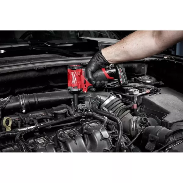 Milwaukee M12 FUEL 12-Volt Lithium-Ion Brushless Cordless Stubby 3/8 in. and 1/2 in. Impact Wrenches with two 3.0 Ah Batteries