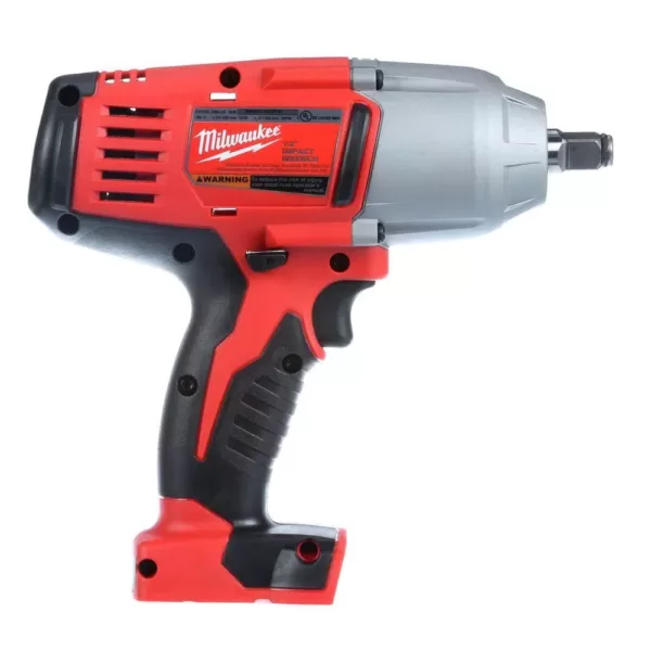 Milwaukee M18 18-Volt Lithium-Ion Cordless 1/2 in. Impact Wrench W/ Friction Ring W/ (1) 5.0Ah Battery and Charger