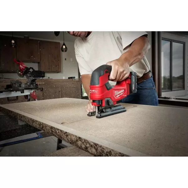 Milwaukee M18 FUEL 18-Volt Lithium-Ion Brushless Cordless Jig Saw with M18 5.0 Ah Battery