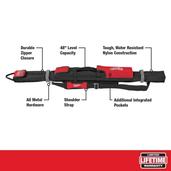 Milwaukee 10 in. / 24 in. / 48 in. REDSTICK Box and Torpedo Level Set