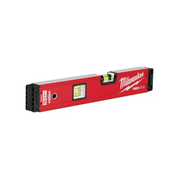 Milwaukee 16 in./48 in. Redstick Box Level Set