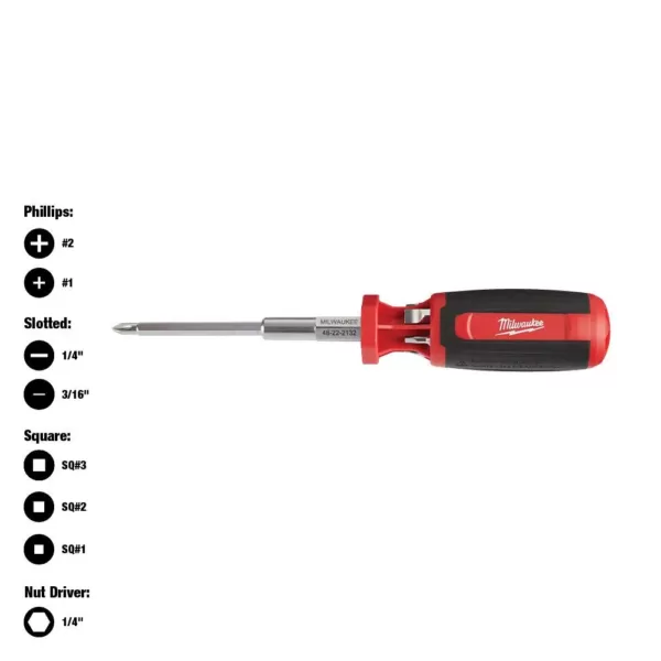 Milwaukee 9-in-1 Square Drive Multi-Bit Screwdriver