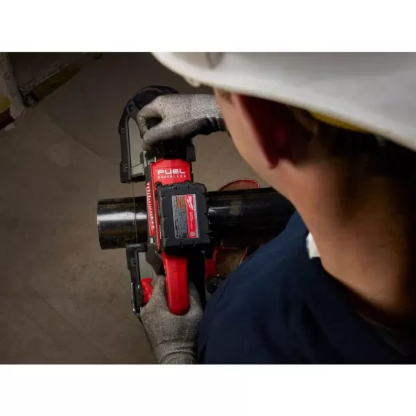 Milwaukee M18 FUEL 18-Volt Lithium-Ion Brushless Cordless Deep Cut Band Saw and Reciprocating Saw with Two 6.0 Ah Batteries