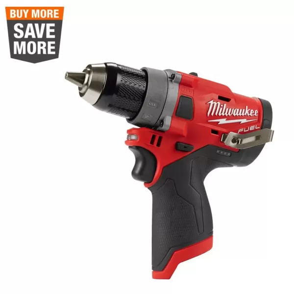 Milwaukee M12 FUEL 12-Volt Lithium-Ion Brushless Cordless 1/2 in. Drill Driver (Tool-Only)