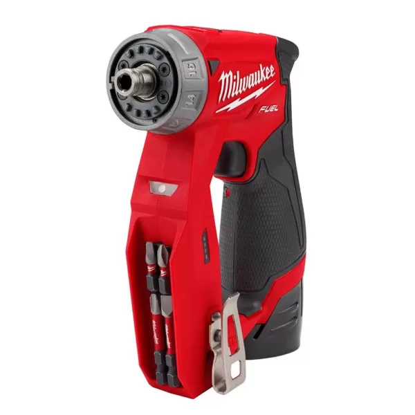 Milwaukee M12 FUEL 12-Volt Lithium-Ion Brushless Cordless 4-in-1 Installation 3/8 in. Drill Driver Kit with  M12 Multi-Tool