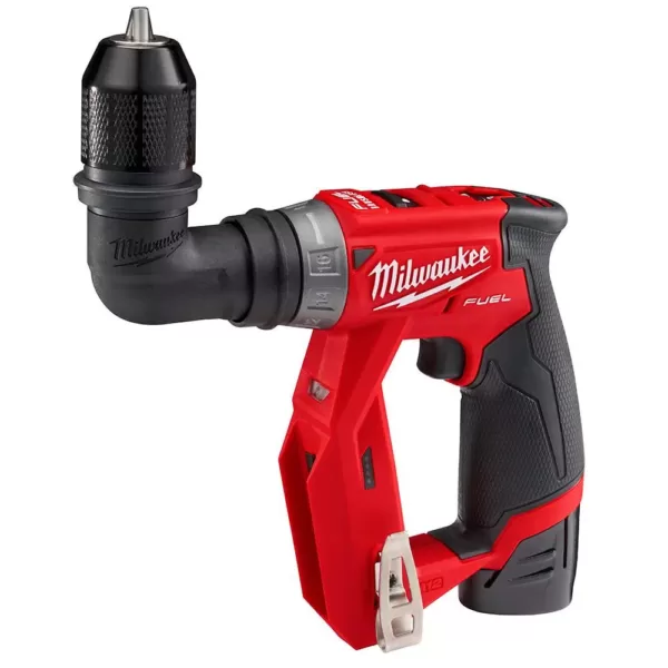 Milwaukee M12 FUEL 12-Volt Lithium-Ion Brushless Cordless 4-in-1 Installation 3/8in. Drill Driver & SURGE Impact Driver Combo Kit