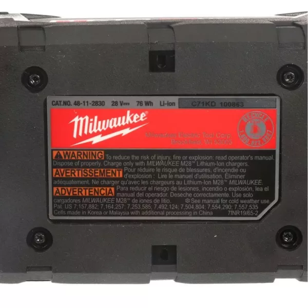 Milwaukee M28 28-Volt Lithium-Ion XC Extended Capacity Battery Pack 3.0Ah