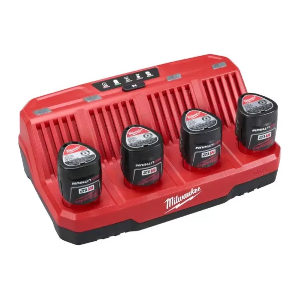 Milwaukee M12 12-Volt Lithium-Ion 4-Port Sequential Battery Charger