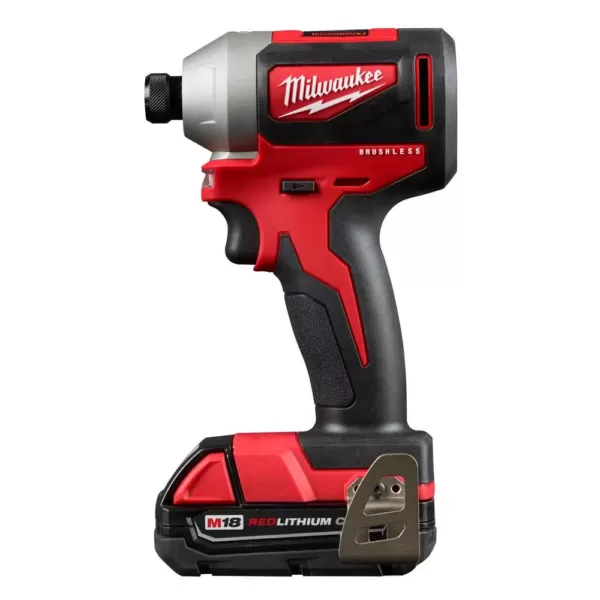 Milwaukee M18 18-Volt Lithium-Ion Brushless Cordless Hammer Drill/Impact/Reciprocating Saw Combo Kit (3-Tool) with 4-Batteries