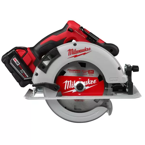 Milwaukee M18 18-Volt Lithium-Ion Brushless Cordless Hammer Drill/Impact/Circular Saw Combo Kit (3-Tool) with 2-Batteries