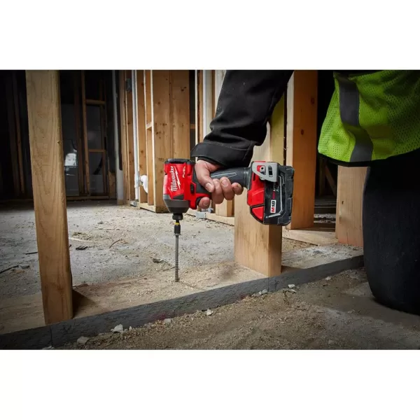 Milwaukee M18 FUEL 18-Volt Lithium-Ion Brushless Cordless Hammer Drill/Backpack Vacuum/Impact Driver with 4-Batteries