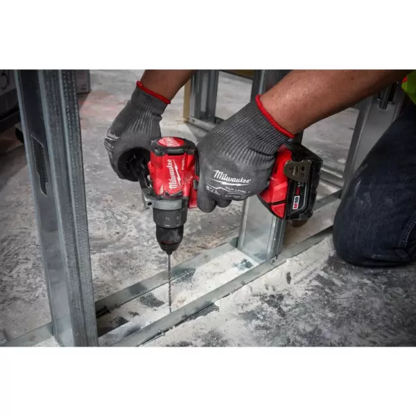 Milwaukee M18 FUEL 18-Volt Lithium-Ion Brushless Cordless Combo Kit (5-Tool) with  M18 FUEL Mid Torque 1/2 in. Impact Wrench